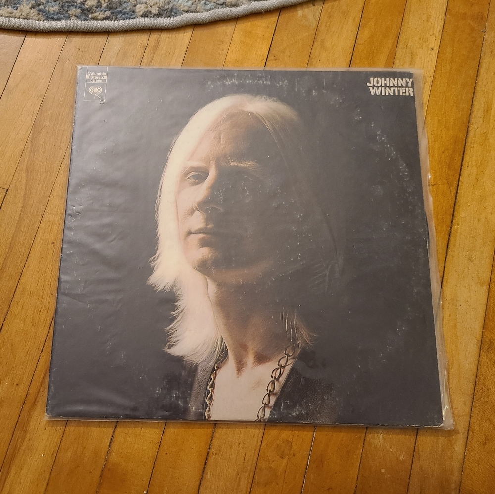 Johnny Winter vintage vinyl album orange black LP GUC